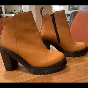 Dr. Martens all leather high heel boot